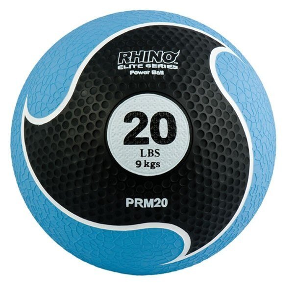 20 lbs Rhino Elite Medicine Ball, Blue, Champion Sports, Mfr#: CH56062